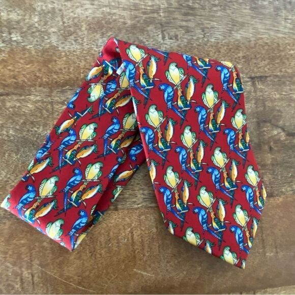 Paul Frederick Parrot Head neck tie - Picture 1 of 4
